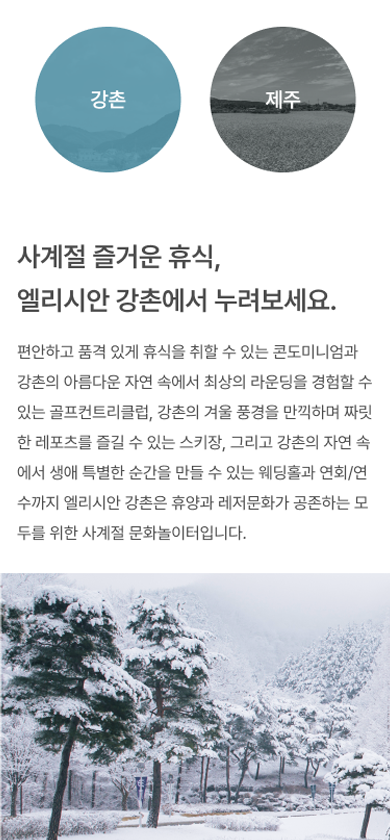 GS건설 엘리시안 리조트 웹 & 앱