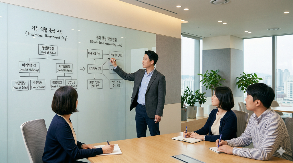 AX 컨설팅 조직 구조 설계 책임 단위 전환