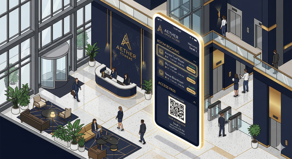 스마트 오피스 빌딩 앱 개발 사례 | 센트로폴리스·센터필드 구축 인사이트